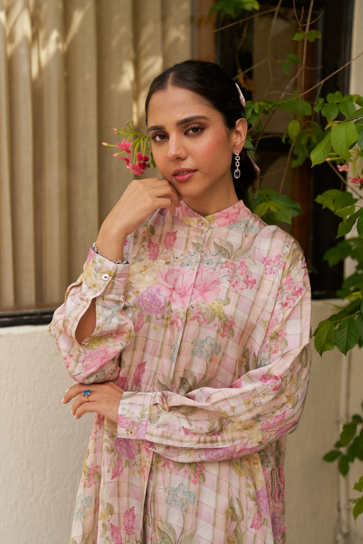 T.G.I.F ❤️ Oversized Pink Shirt Dress