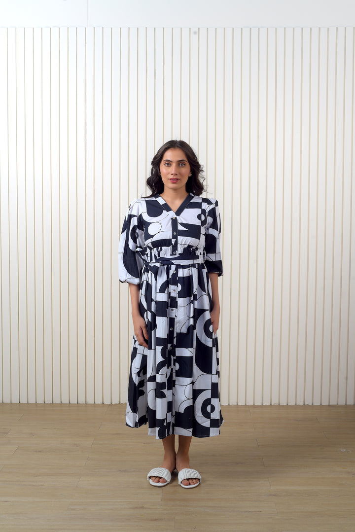 Black Abstract Dress