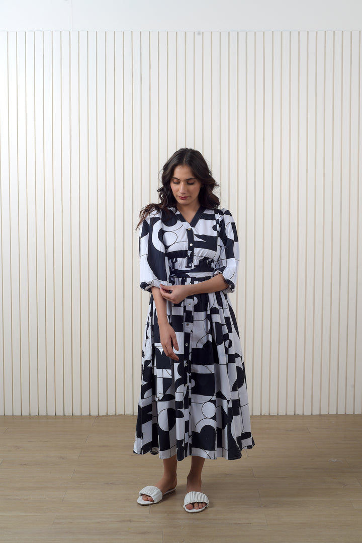 Black Abstract Dress