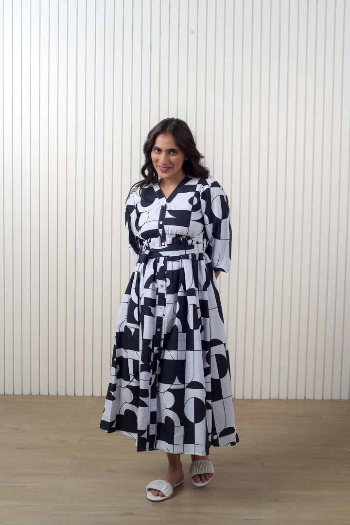 Black Abstract Dress