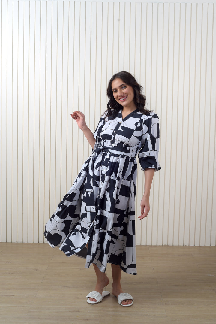 Black Abstract Dress