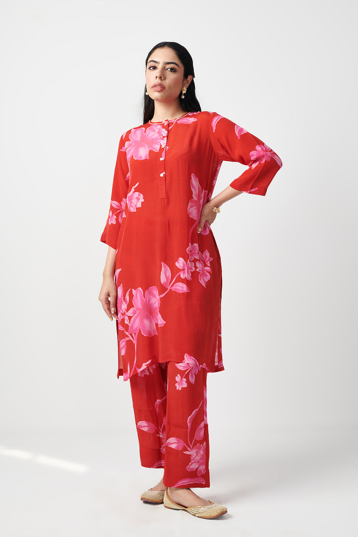 Jashn Red Kurta Set of 2