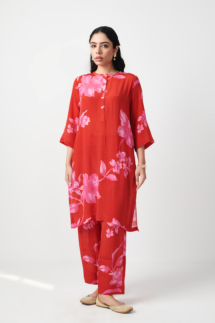 Jashn Red Kurta Set of 2