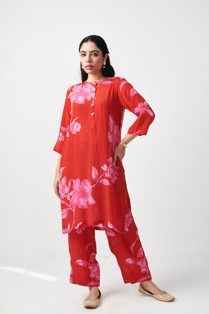 Jashn Red Kurta Set of 2