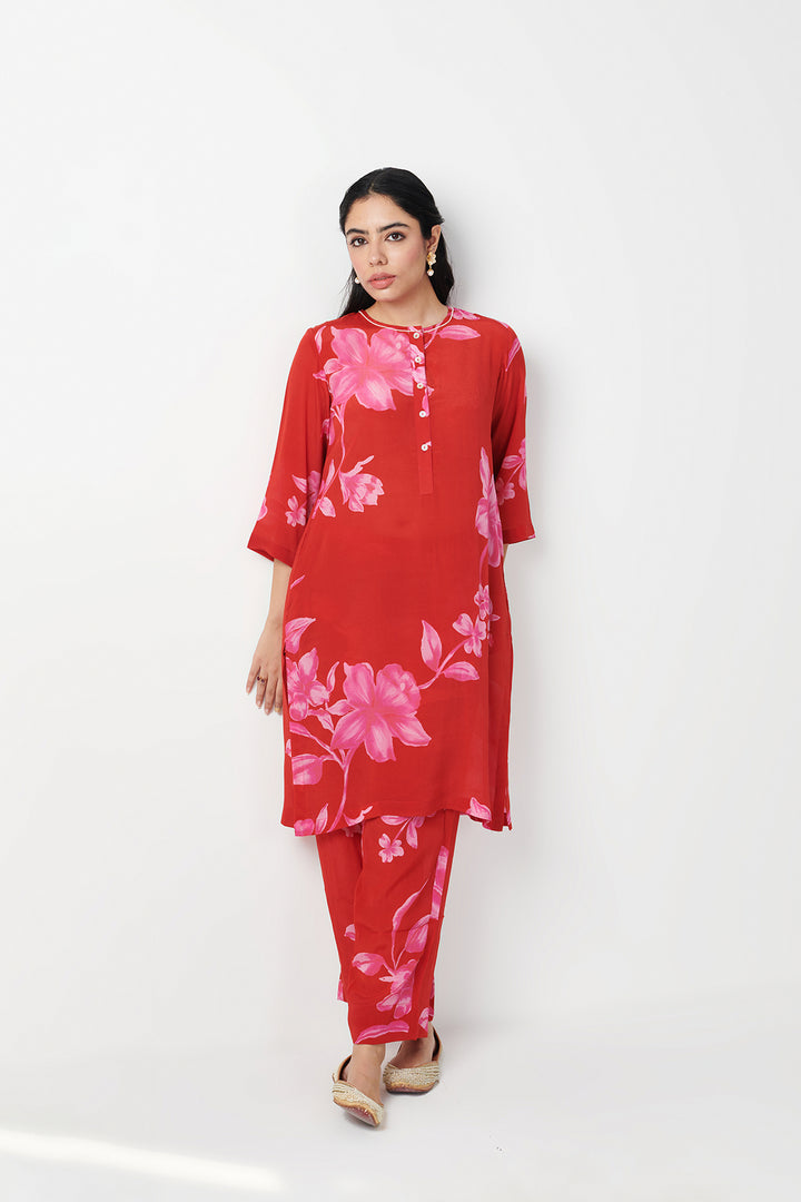 Jashn Red Kurta Set of 2