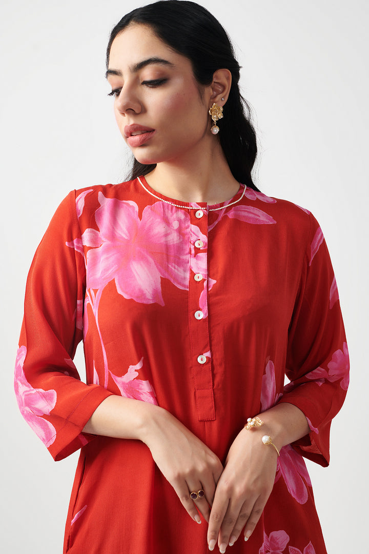 Jashn Red Kurta Set of 2