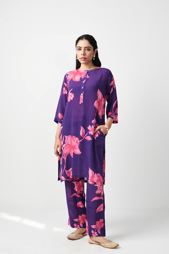 Jashn Purple Kurta Set of 2