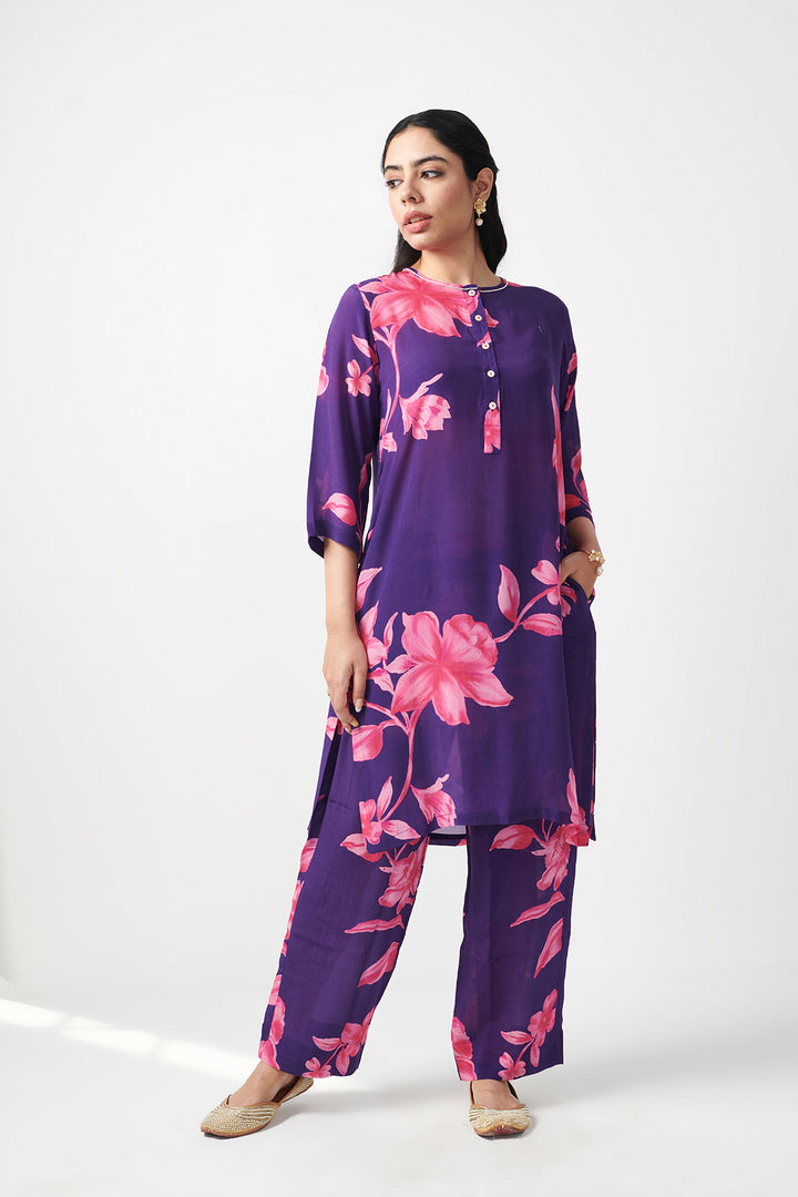 Jashn Purple Kurta Set of 2