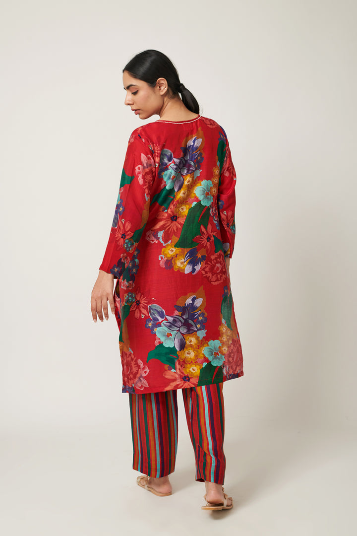 Songs of Summer Red Kurta Set of 2