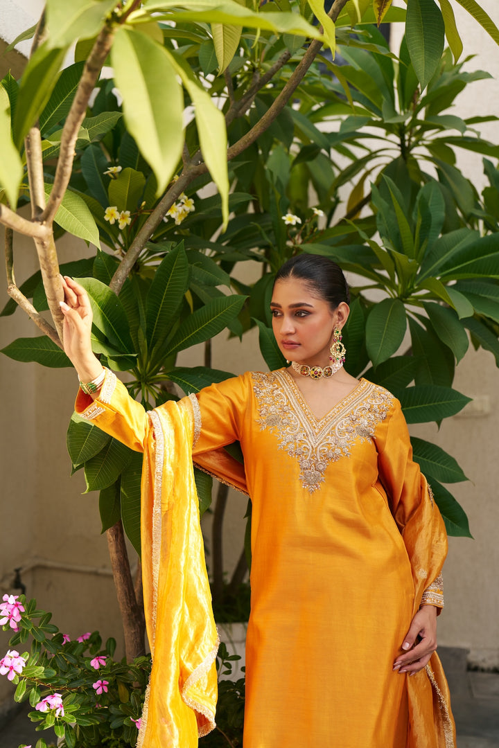 Inayat Mustard Kurta Set of 3