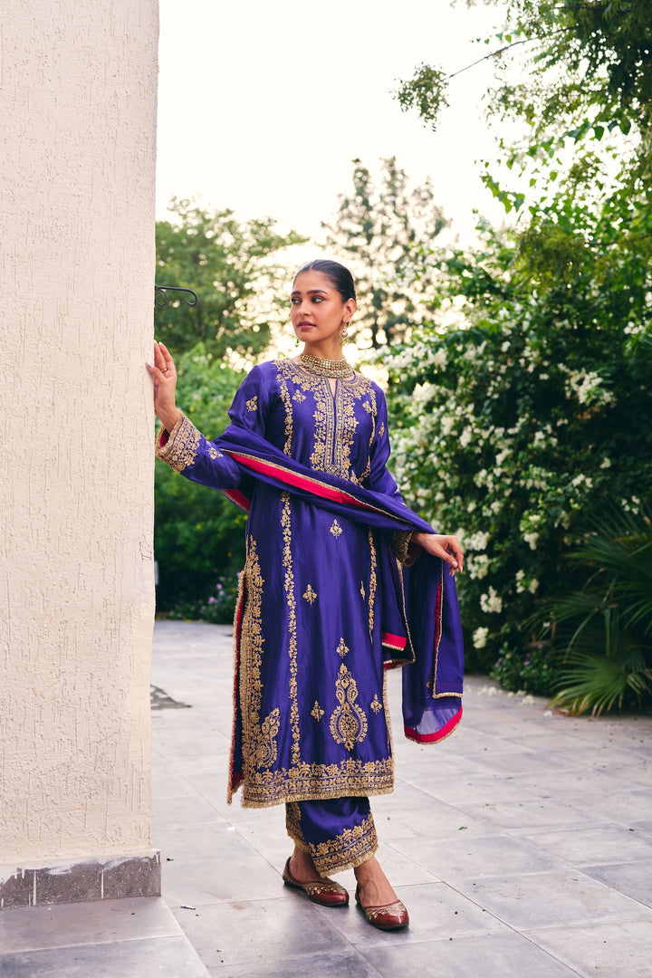 Blue Inayat Kurta Set of 3