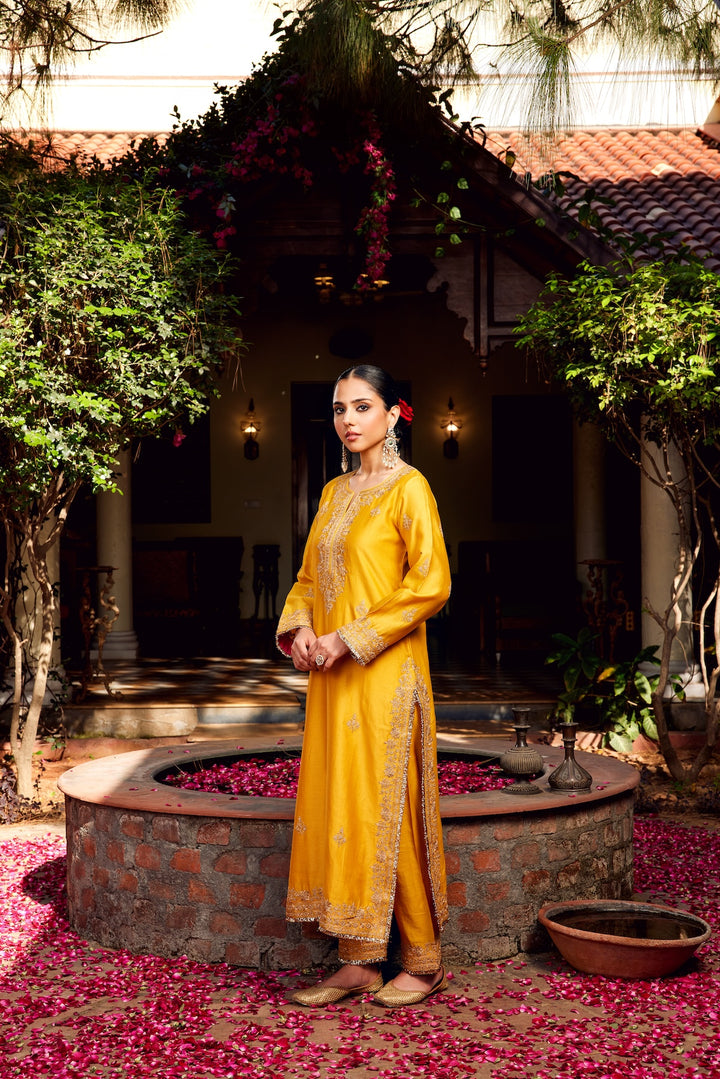 Yellow Inayat Kurta Set of 3