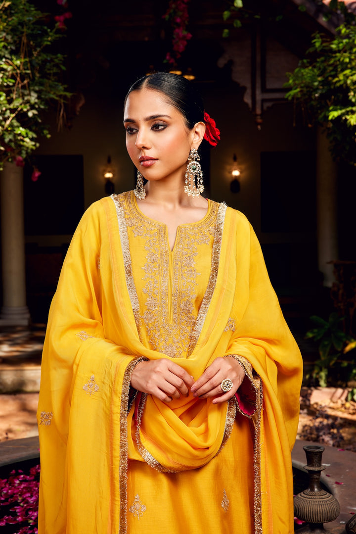 Yellow Inayat Kurta Set of 3