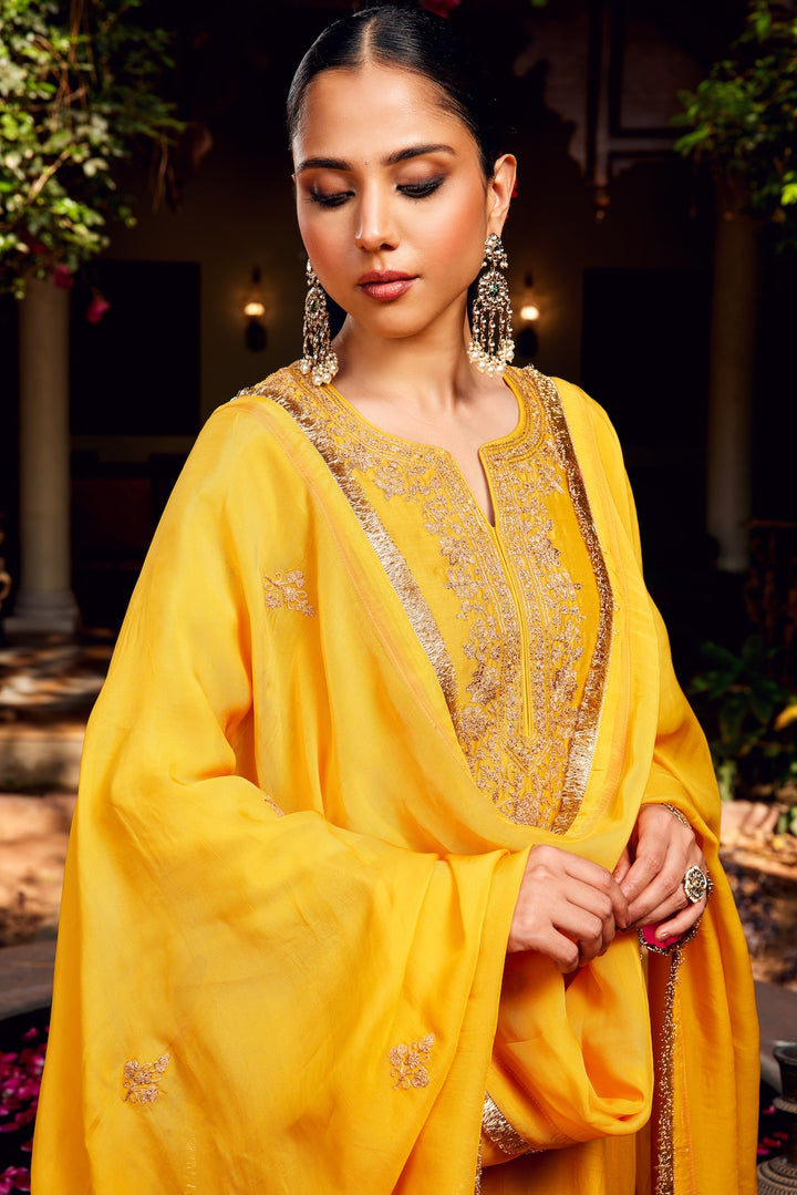 Yellow Inayat Kurta Set of 3