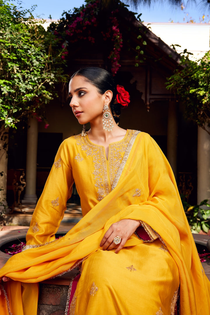 Yellow Inayat Kurta Set of 3