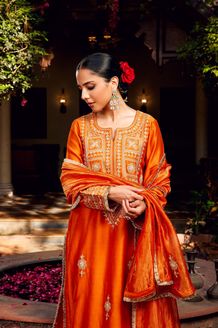 Rust Inayat Kurta Set of 3