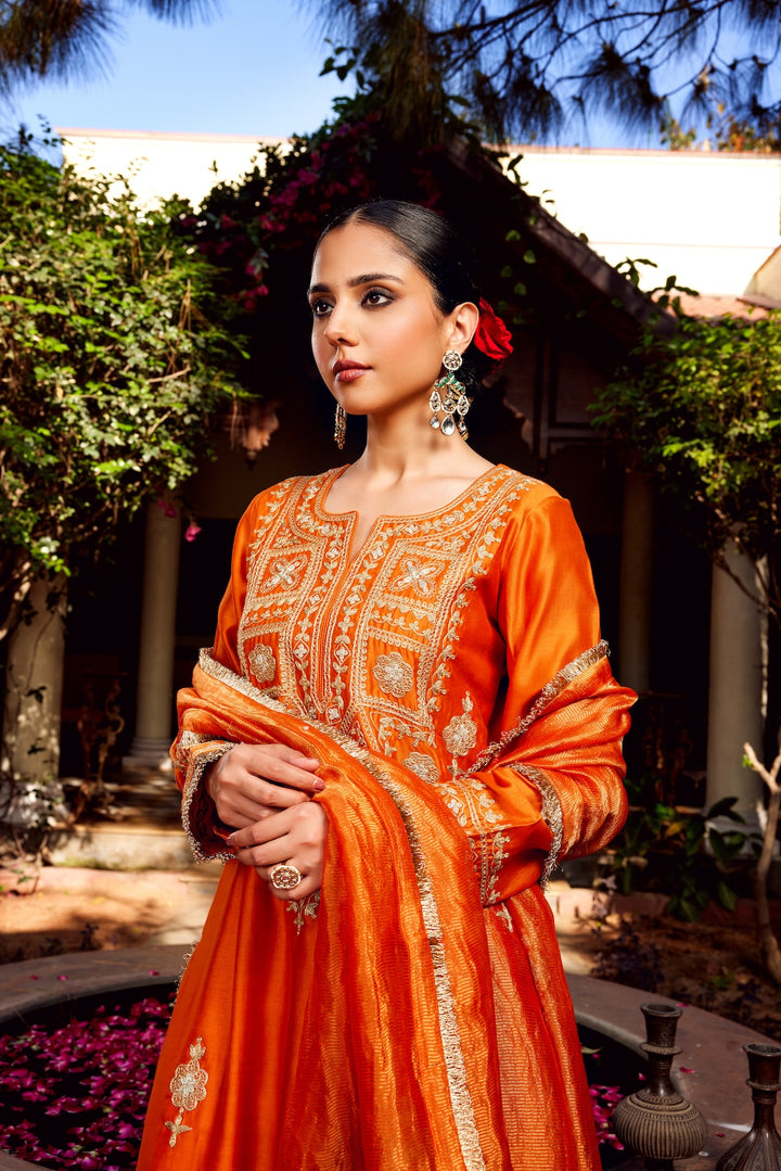 Rust Inayat Kurta Set of 3