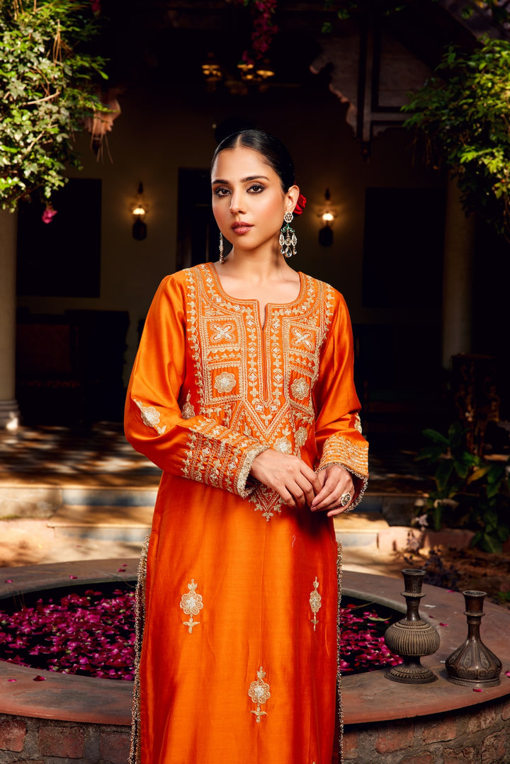 Rust Inayat Kurta Set of 3