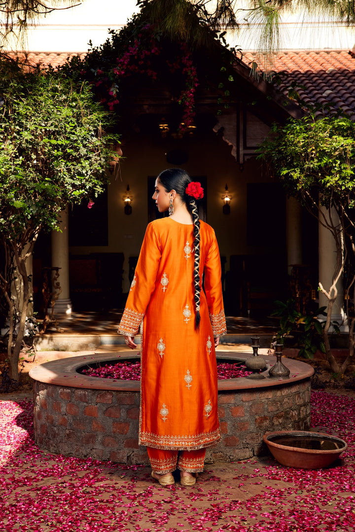 Rust Inayat Kurta Set of 3