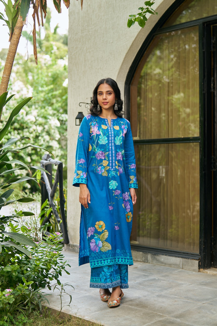 Dhwani Blue Kurta Set of 3