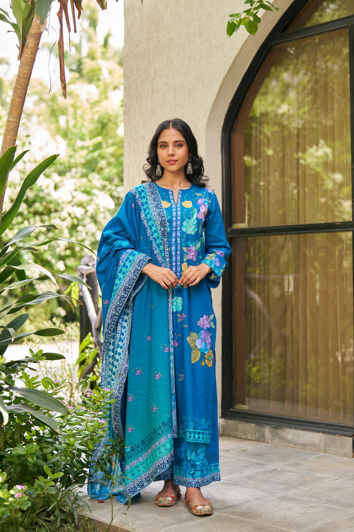 Dhwani Blue Kurta Set of 3