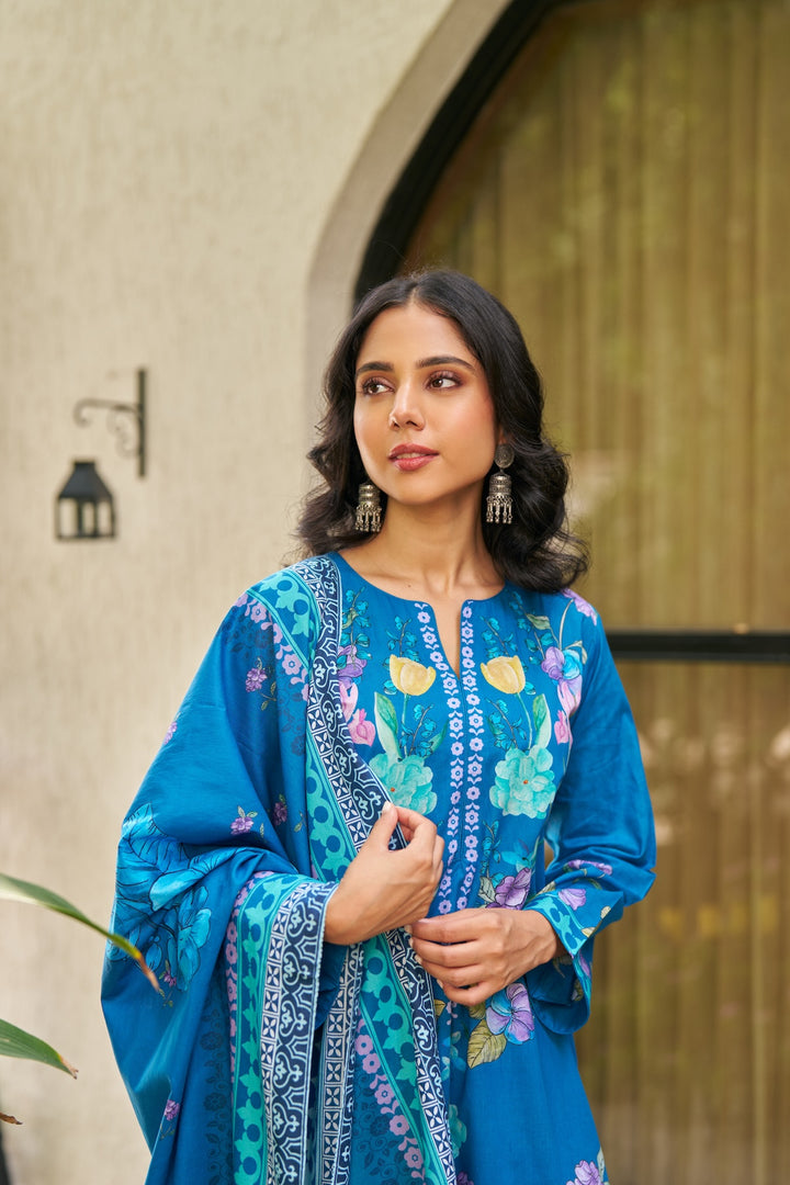 Dhwani Blue Kurta Set of 3