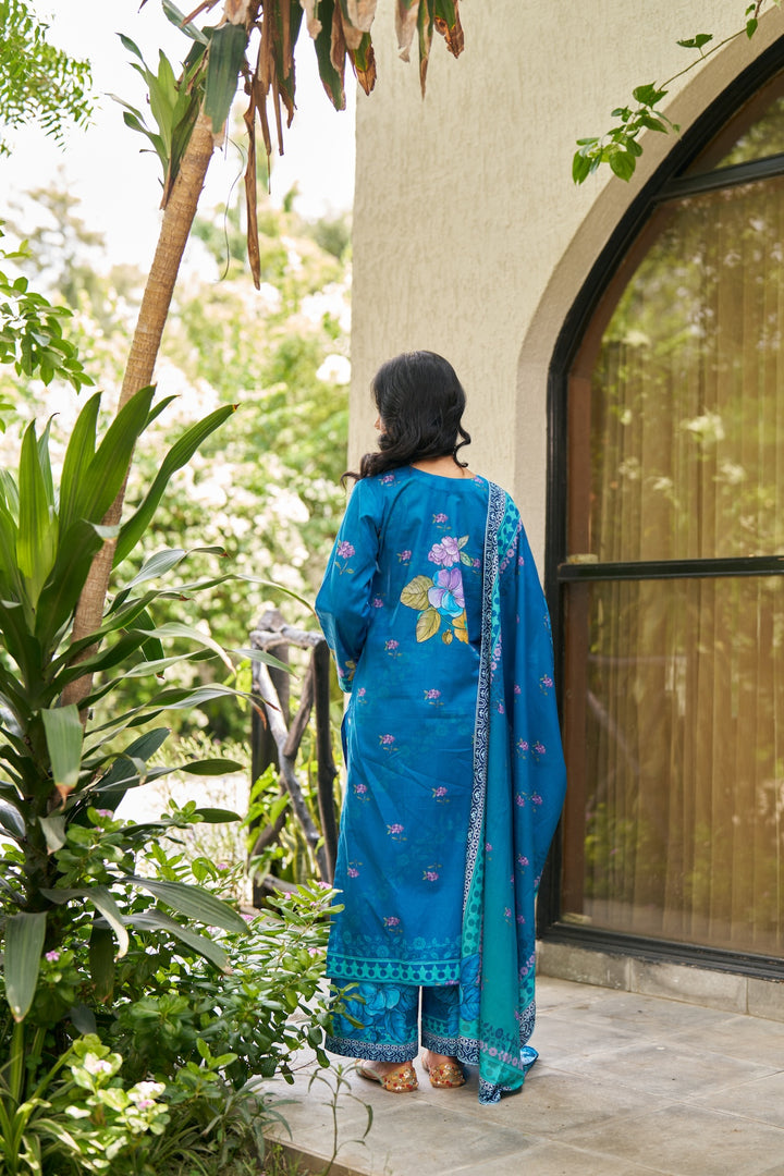 Dhwani Blue Kurta Set of 3