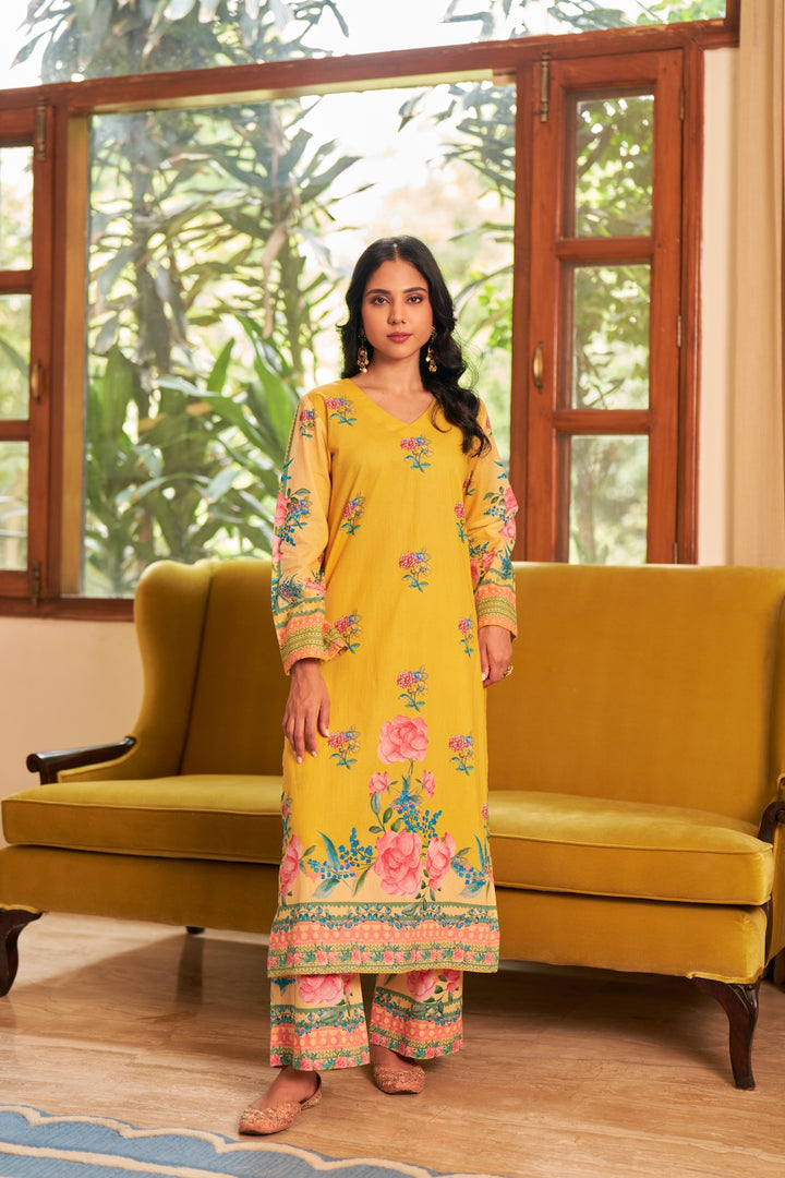 Dhwani Yellow Kurta Set of 3