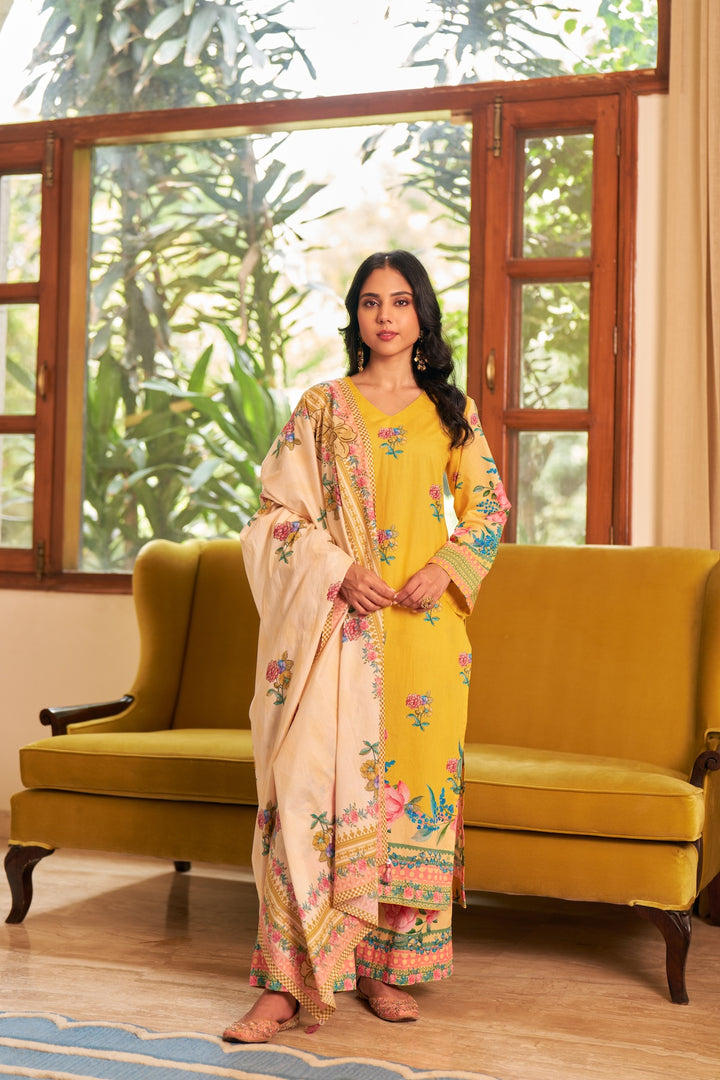 Dhwani Yellow Kurta Set of 3