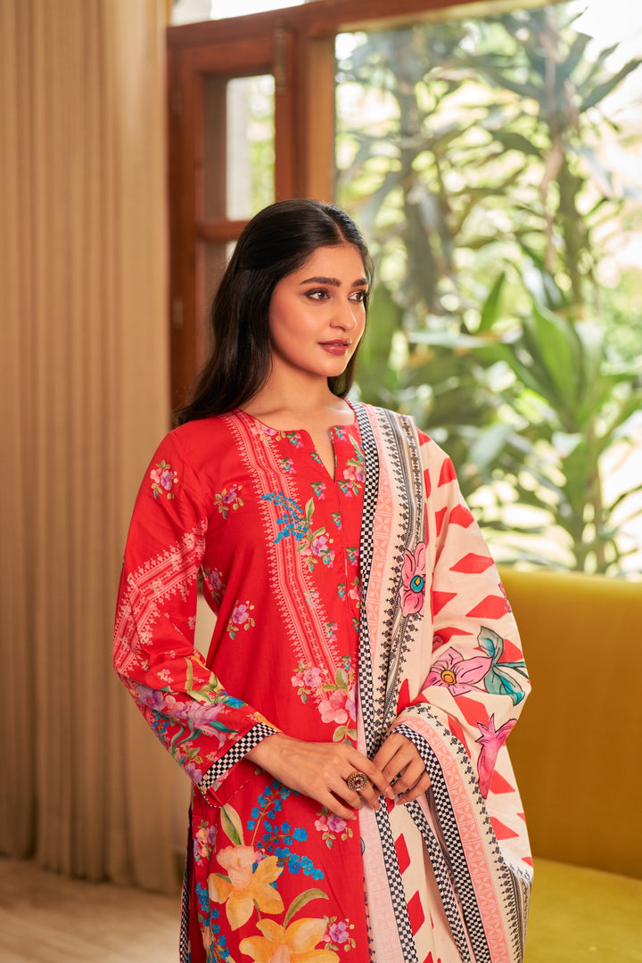 Dhwani Red White Kurta Set of 3