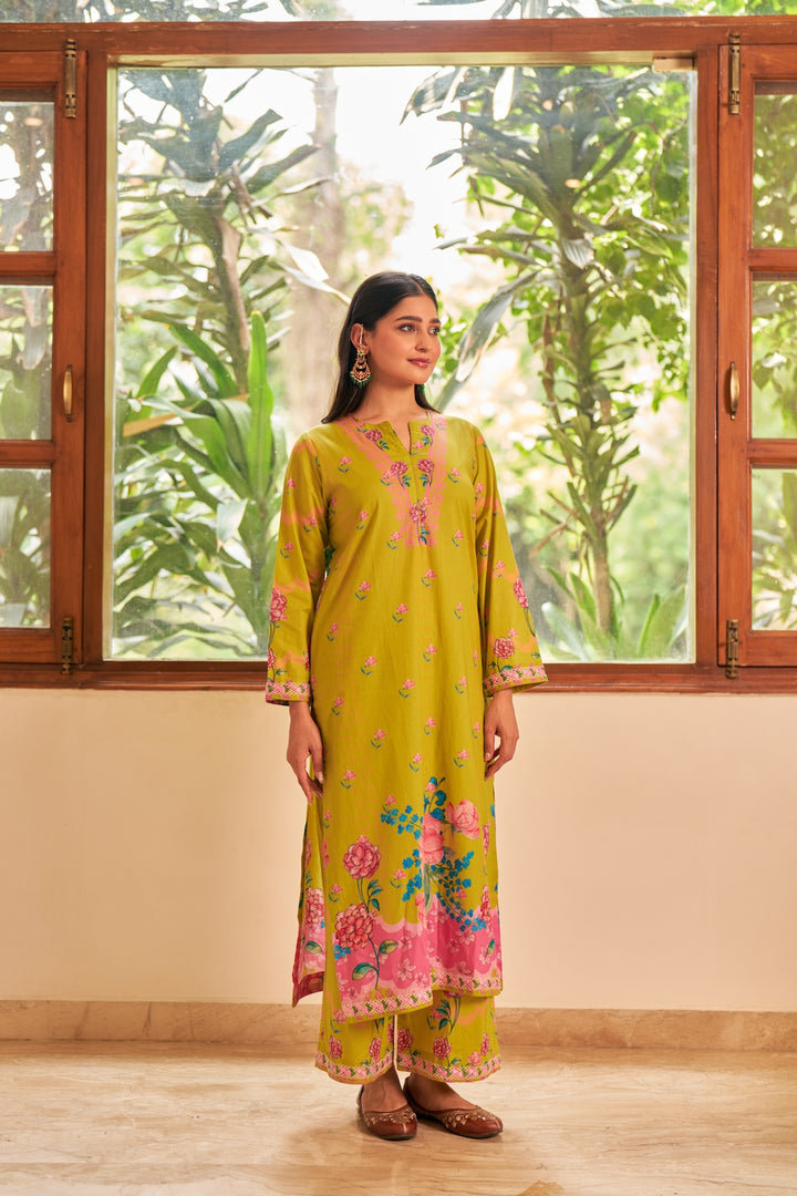 Dhwani LimeGreen Kurta Set of 3