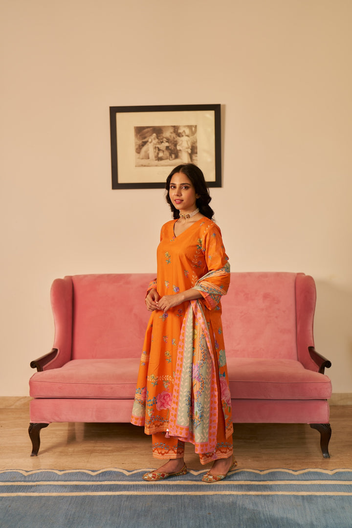 Dhwani Narangi Kurta Set of 3