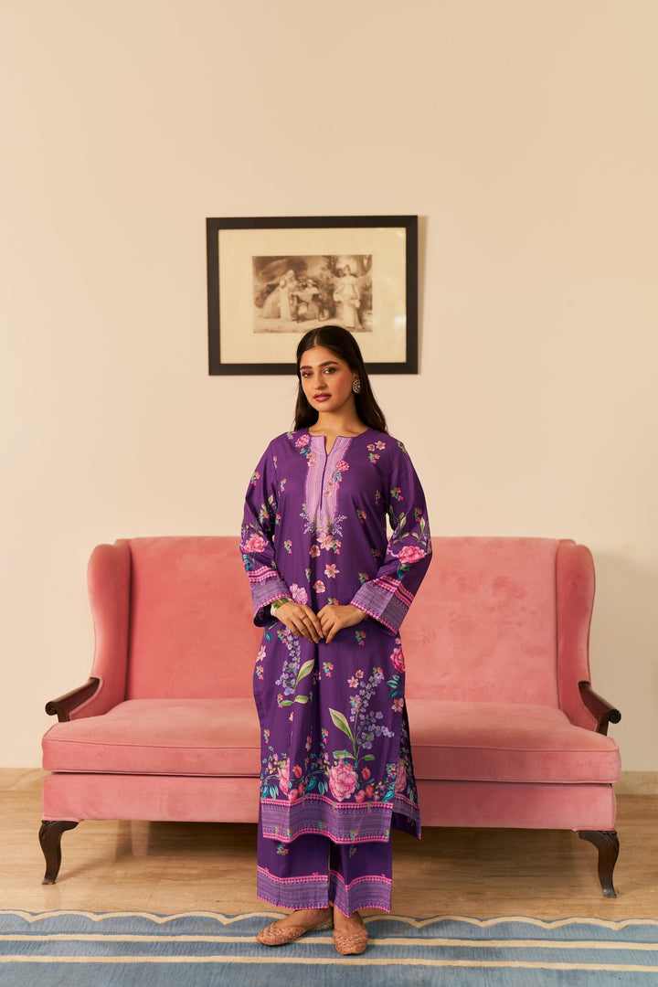Dhwani Purple Kurta Set of 3