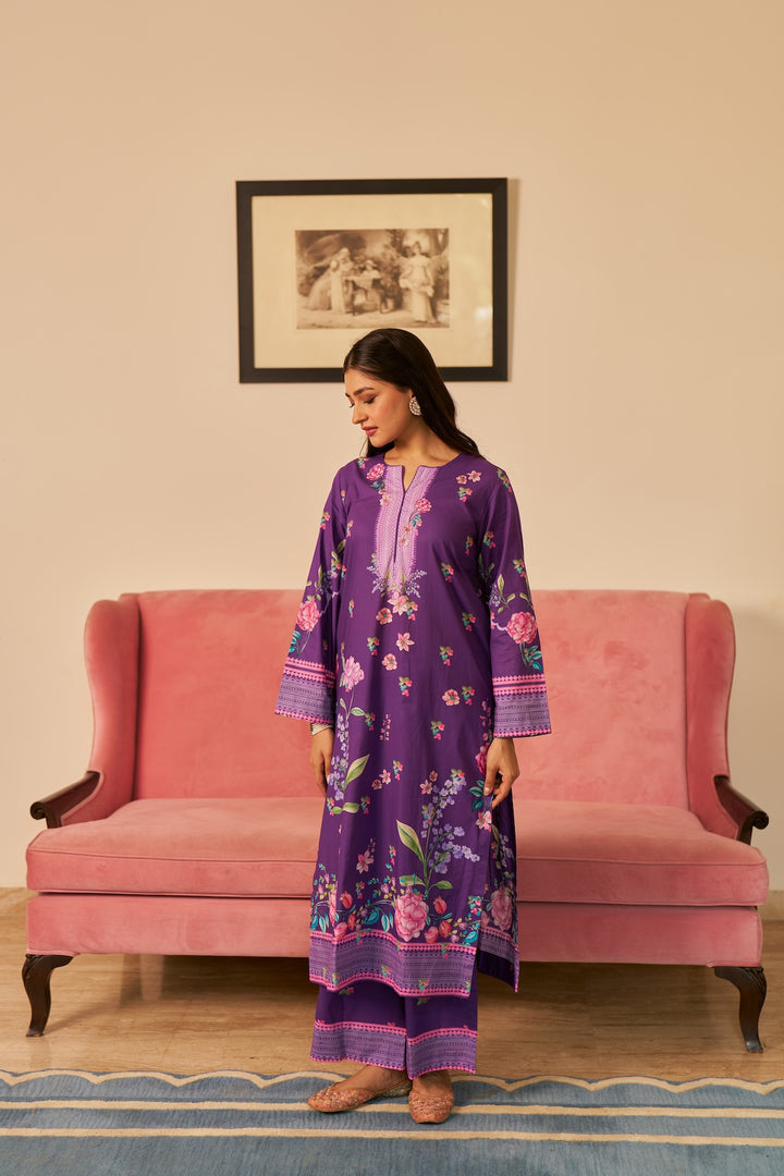 Dhwani Purple Kurta Set of 3