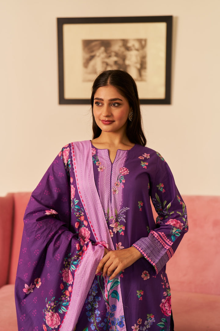 Dhwani Purple Kurta Set of 3