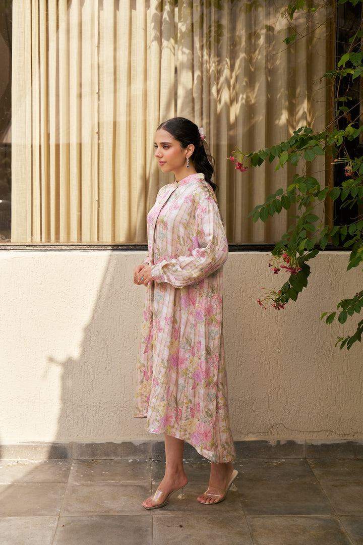 T.G.I.F ❤️ Oversized Pink Shirt Dress