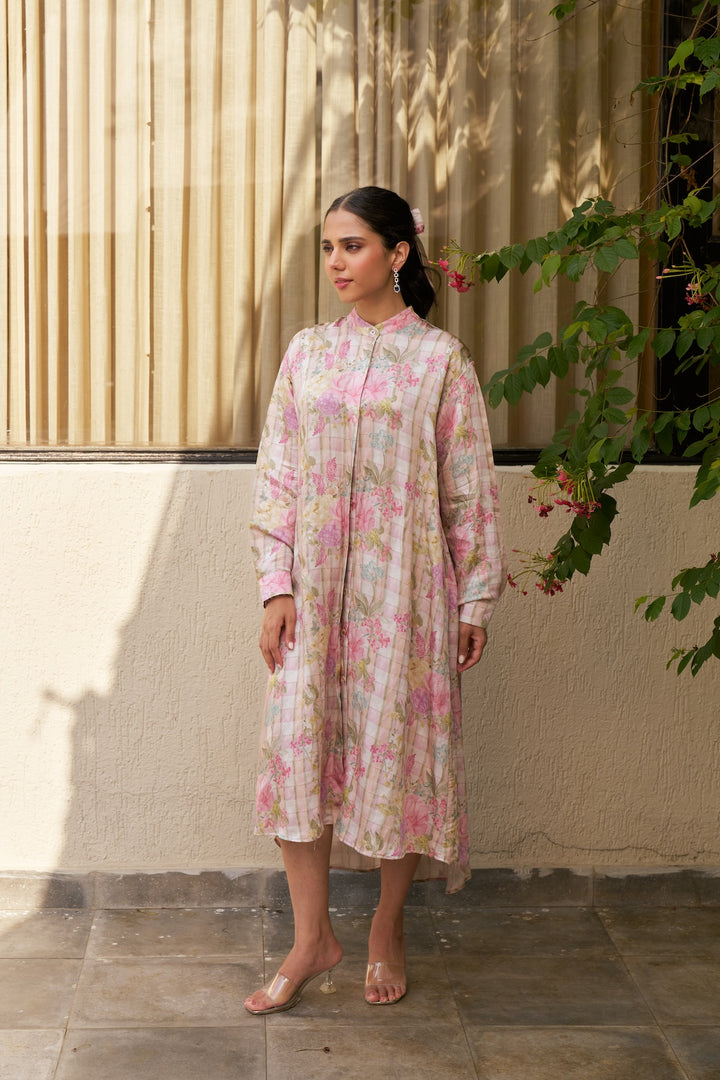 T.G.I.F ❤️ Oversized Pink Shirt Dress