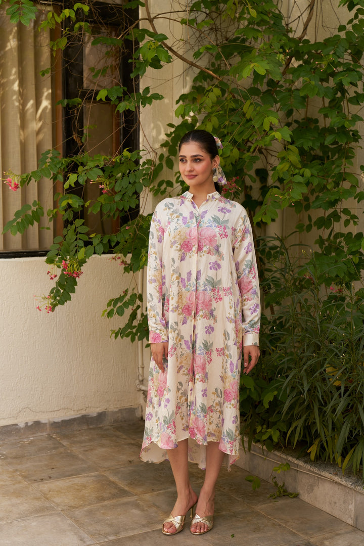 T.G.I.F ❤️ Oversized Ivory Shirt Dress