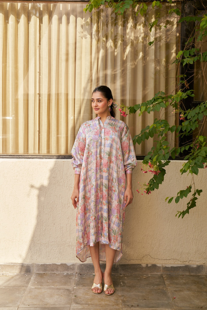 T.G.I.F ❤️ Oversized Blue Shirt Dress