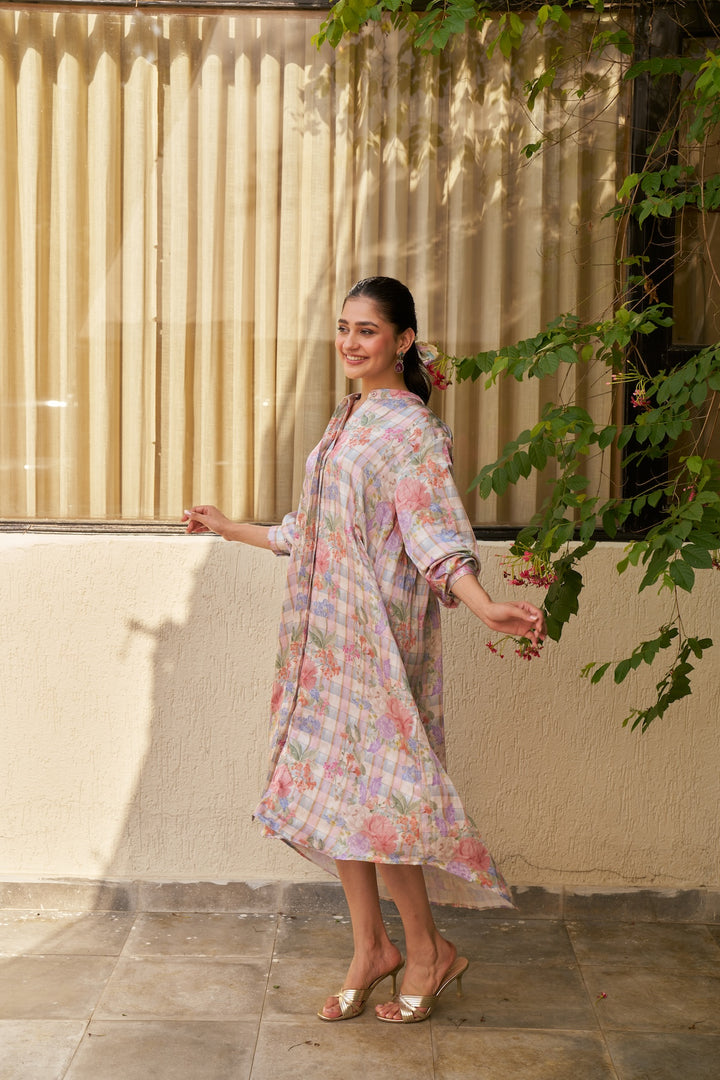 T.G.I.F ❤️ Oversized Blue Shirt Dress
