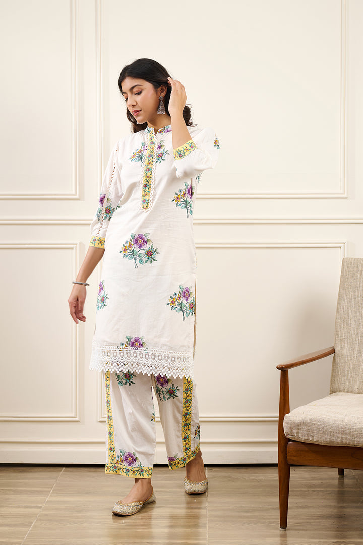 Gul-Mohar Kurta Set- SET OF 2