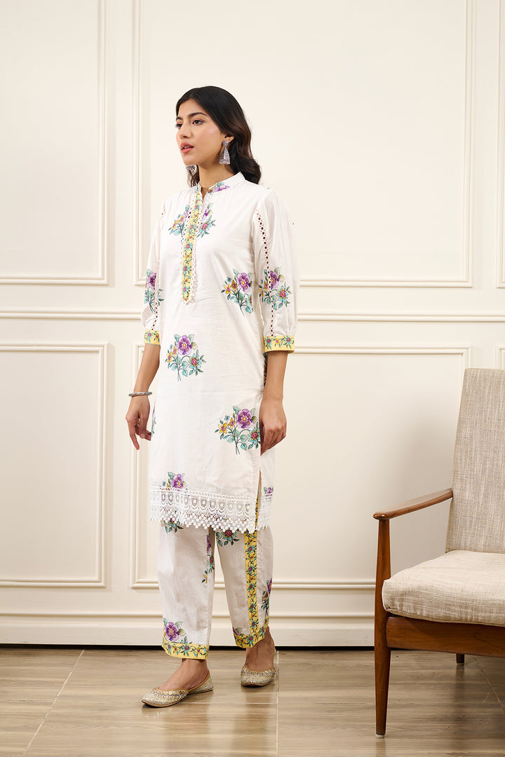 Gul-Mohar Kurta Set- SET OF 2