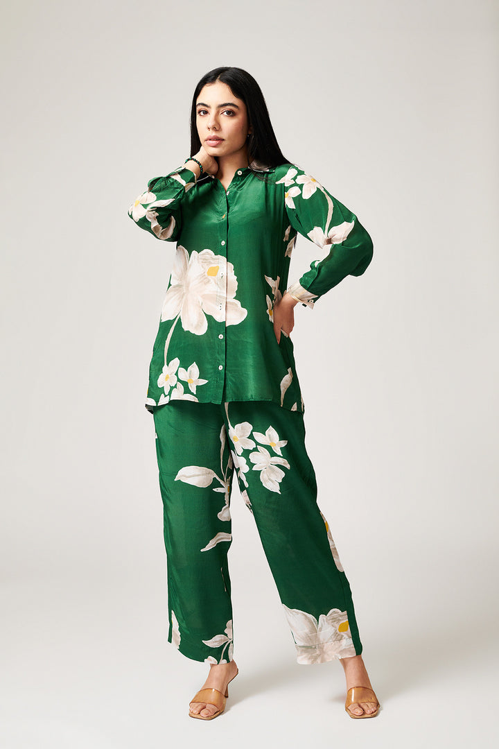 Jasmine Green Co-ord Set - Set of 2