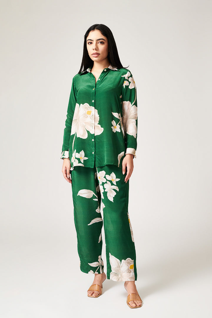 Jasmine Green Co-ord Set - Set of 2