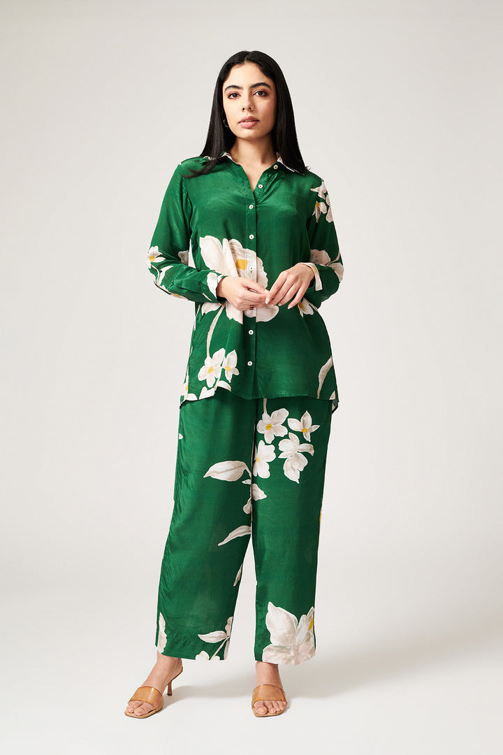 Jasmine Green Co-ord Set - Set of 2