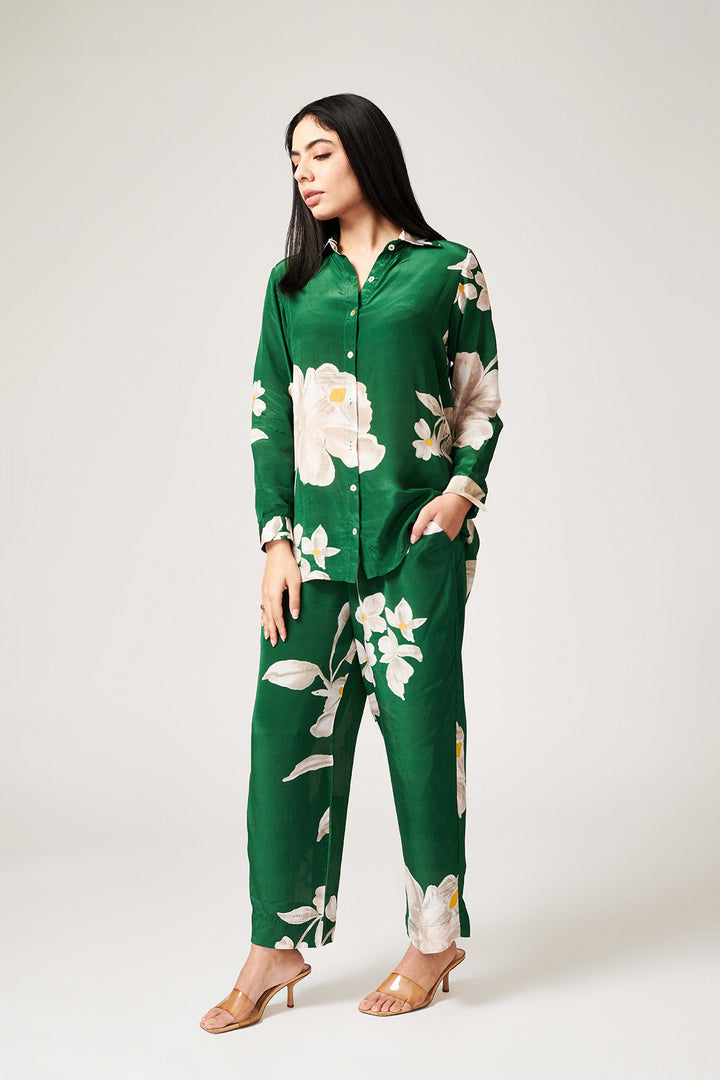 Jasmine Green Co-ord Set - Set of 2