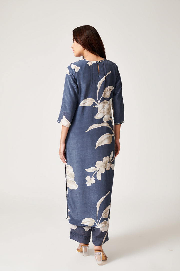 Jasmine Grey Long Kurta - Set of 2