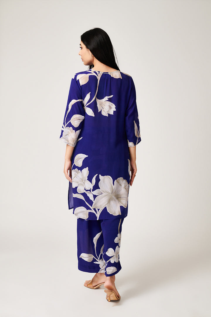 Jasmine Blue Short Kurta - Set of 2