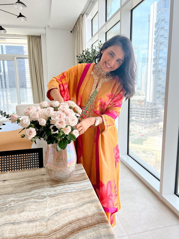 Masoom in Jashn Yellow Printed Kurta Set of 3