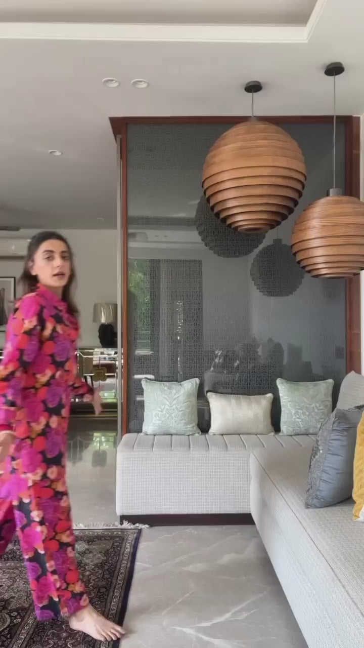 Mehak Jain in Black Blossom Cord set of 2